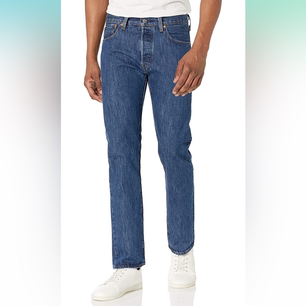 Levi's 501 Retro Button Fly Jeans Stone Wash Original Fit Men’s Sz 32 x 30